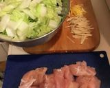 鶏ササミと白菜の塩昆布煮込み作り方1写真