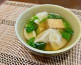 水餃子と絹あげの中華スープ作り方4写真