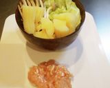 キャッサバとキャベツの味噌汁作り方1写真
