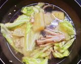キャッサバとキャベツの味噌汁作り方6写真