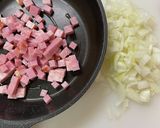 【洋風炊き込み】ベーコンガーリックご飯作り方2写真