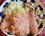 おやき(鶏もも挽き肉・長葱・椎茸)作り方1写真