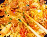 韓国家庭料理☆キムチごはん卵焼き作り方3写真