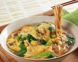 低糖質 大豆麺の生姜かきたまそば作り方2写真