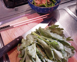 とっても簡単★春菊のおひたしと天ぷら作り方1写真