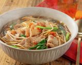 低糖質　大豆麺のキムチチゲそば作り方2写真