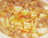 白菜鍋豪華ピリ辛☆1食100円以下☆節約作り方3写真