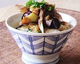 ナス舞茸丼☆ランチ丼☆1人飯☆お昼ご飯作り方2写真