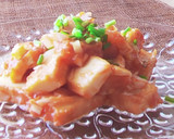 朝食☆エビチリ風厚揚げ丼☆塾ご飯☆昼ご飯作り方1写真