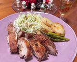 鶏もも肉ワイン蒸し♡ちょっとだけXmas作り方10写真