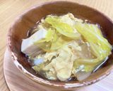 キャベツと大根の卵あんかけスープ作り方5写真