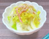 【白菜✖️カニカマ】オイマヨ濃サラダ作り方5写真