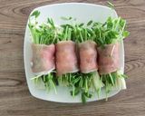 【主菜・副菜】豚肉巻きのレンジ蒸し作り方3写真