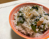 簡単♡釜揚げしらすとわかめの混ぜご飯♡作り方5写真