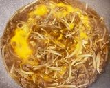 簡単♪もやし･ひき肉･えのきの餡掛け*°作り方5写真