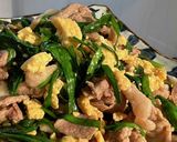 豚こまで簡単ニラ玉炒め作り方5写真