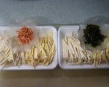マコモタケとサツマイモのかき揚げ 2種作り方3写真