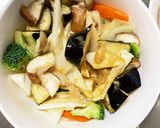 茄子椎茸きな粉味噌おでん味八宝回鍋肉風作り方12写真