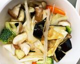 茄子椎茸きな粉味噌おでん味八宝回鍋肉風作り方14写真