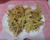 マコモタケとサツマイモのかき揚げ 2種作り方7写真