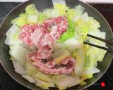 大量消費！豚バラ白菜ガリバタポン酢炒め作り方3写真