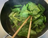 さつまいもと小松菜の味噌汁作り方4写真