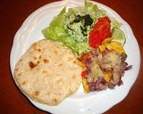 トルティーヤと豆ペーストでメキシカン作り方5写真