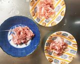 きな粉ピリ辛味豚こま白菜回鍋肉青椒肉絲風作り方2写真