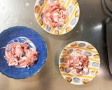 きな粉ピリ辛味豚こま白菜回鍋肉青椒肉絲風作り方3写真