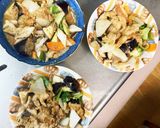 きな粉豚丼味豚こま白菜回鍋肉青椒肉絲風作り方15写真