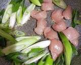 長ネギとササミの柚子胡椒パスタ作り方2写真