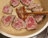 焼き茄子と豚肉の味噌炒め和え作り方4写真