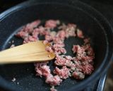 豚ひき肉とピーマンのふりかけ、スプーンで作り方1写真