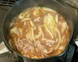白菜たっぷりのカレーうどん作り方5写真