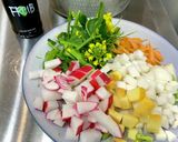 簡単お家フレンチ鶏と野菜のスープリゾット作り方8写真
