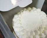 チーズクリームのデコレーションケーキ作り方28写真