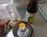 最速のキノコの卵とじポン酢作り方5写真