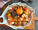 まぐろ尾肉のユッケ風豆腐作り方5写真