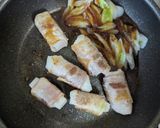 長ネギソースで食べる【餅の豚肉巻き】作り方5写真