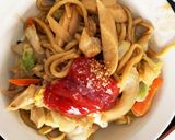 お一人様!市販の焼きそばクリームパスタ風作り方2写真