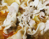 鍋の素活用●豚肉300gの白菜＆レタス鍋作り方2写真