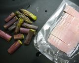 簡単！紫アスパラとベーコンの黒胡椒炒め作り方1写真