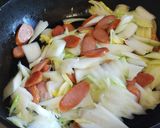失敗しないワンパン白菜ミルクスープパスタ作り方3写真