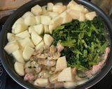桃屋のキムチの素を使った辛いスープ作り方2写真