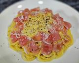 【ワンパン】脂質控えめ生ハムカルボナーラ作り方9写真