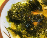 たまかけごはん●韓国海苔とつくだ煮ごはん作り方2写真