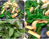 お揚げと小蕪の葉の炒め物作り方4写真