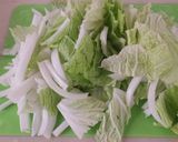 白菜消費！白菜ちくわ柿の柚子風味サラダ作り方1写真