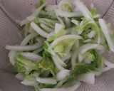 白菜消費！白菜ちくわ柿の柚子風味サラダ作り方3写真