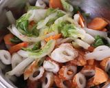 白菜消費！白菜ちくわ柿の柚子風味サラダ作り方7写真